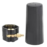 Saxophon PU Leder Blattschraube, Altsaxophon Mundstück Kit Lange Lebensdauer zur Dekoration für PU Sax Ligature für Ihre Freunde