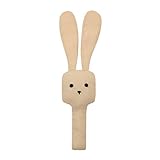 6'' Hase Rassel Spielzeug Shaker Plüsch Baby Eye Sensing Interaktives Hämmerspielzeug Säuglingsgriff Cartoon Beißspielzeug