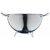 WMF Gourmet Sieb Edelstahl 24 cm, Seiher mit Standfüßen, Nudelsieb, Küchensieb, Cromargan Edelstahl, spülmaschinengeeignet