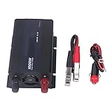 Auto-Wechselrichter, DC12V-Eingang Auto-Stromrichter-Aluminiumlegierungsgehäuse für Haushaltsgeräte(DC12V bis AC220V)
