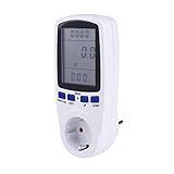 Energie-Messgerät, weiß, 100 – 240 V, LCD für zu Hause (Europa-Regulation)