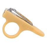 YARNOW Faltbarer Nagelknipser aus Sicherem Kunststoff Ergonomisch Hellgelb Nagelpflege für Neugeborene und Kleinkinder Kindersicheres Maniküre Werkzeug