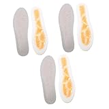 Baluue 3 Paare Sport-einlegesohle Abstandshalter Unterstützt Supination Rolle Männer Frauen Griff Gel Unterstützung Schweißabsorbierende Schuheinlagen Sportschuheinlagen Schuhzubehör Pu