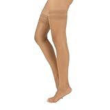 CALZITALY Zehenfreie Halterlose Strümpfe | Open Toe Halterlose Peep Toe | Sommer Feine Halterlose | 10 DEN | S-M, L-XL | Schwarz, Hautfarbe | Made in Italy (L-XL, Geometrisch-Hautfarben)