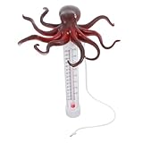 ifundom Schwimmbecken Thermometer mit Fortschrittlichem Sensor Schwimmendes Pool Wassertemperaturmessgerät Genaues Temperaturdisplay Tragbar für Outdoor Pools Badebecken Aquarien Spaßiges