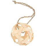 Hohopeti Natürlicher Futterball aus geflochtenem Gras für Kaninchen und Kleintiere Handgeflochten Leicht und Vielseitig zum Aufhängen oder Ablegen Langlebiger Snackspender für Hamster