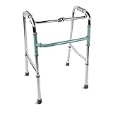 Mobiclinic, Gehhilfe, Columna, Europäische Marke, Gehbock, Höhenverstellbar, Gehhilfe klappbar, Ergonomische Griffe, 4 Gummifüße, Aus Aluminium, Leichtgewicht, Nur 2,5 kg, Schmal, Stabil, Silber