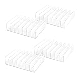 LYNNRICK 4 StüCk Durchsichtiger CD-Halter Aus Acryl mit Anheftbarem CD-/DVD-PräSentationsregal, CD-Aufbewahrungsregal, Organizer-StäNder, CD-Tablett.