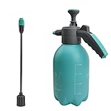 Gartenspritze 2L Hand drucksprüher Pump Sprühflasche mit Verstellbarer Düse, Pflanze Flaschen Garten, Zaun Sprayer, Reiniger Sprühflasche, Unkrautvernichter Sprayer (blau)