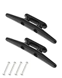 FUGLUS 2 Stück Festmacherklampe aus Hochertigem Nylon,Anlegeklampe,Bootsklampe,Kunststoffklampe,Nylon Klampe,Bootsklampe Kajak,Beleg-Klampe,153mm