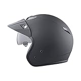 MTR Jet Sun Jethelm mit Sonnenblende, ECE Zertifiziert, Mopedhelm mit Helmschirm, Herren & Damen Helm Motorrad, Leichter Motorradhelm mit Sonnenblende, Ideal als Rollerhelm & Vespahelm, XL