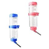 SEWOART 2 Stück Kleiner Trinkbrunnen für Haustiere tierische Wasserflaschen Spender nager trinkflasche nagetier trinkflasche kleine Trinkflasche für Haustiere Kaninchenkäfig Trinkflasche