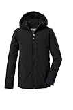 killtec Jungen Outdoorjacke/Funktionsjacke mit Kapuze KOW 221 BYS JCKT, schwarz, 164, 43507-000