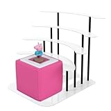 JYiuog Regal für Tonies, Metall Display ständer für Toniebox，Aufbewahrungsregal für 30–40 Figuren , kinderzimmer deko, Geschenke für Kinder (weiß)