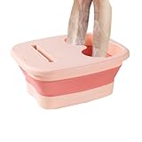 Fußbad, Pediküre Badewanne, Faltbarer Massagebäck Mit Ergonomischem Boden, Tragbar Für Sport Erholung Pediküre Und Reisen
