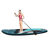 Stand Up Paddling Board mit Zubehör, Paddel, Finnen, Pumpe, Paddle Sup Board Aufblasbar, Aufblasbares Surfbrett 305 × 76 × 10 cm, Belastbar bis 150 KG für Schwimmen, Lernen Hilfsmatte