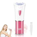Epilierer Damen - Gesichtsepilierer Damen mit LED - Sanfte Langanhaltende Kabelloser Elektrisch Epilator - Haarentfernung für Damen Gesicht Intimbereich Körper Achselhöhle Bein Bikinizone Arme