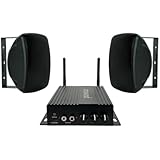 Artsound 2X Outdoor Aufputzlautsprecher im Set mit Smart Multiroom-Verstärker | Soundsystem für Ihr Wohnzimmer, Büro etc. | 2X 150 W | Bedienung per APP | Musik über Bluetooth