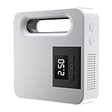 MZZYG 12V Tragbare Auto Luftpumpe Digital Display Elektrische Reifen Inflator Reifen Pumpe Schnell Aufblasen Auto Auto Luft Kompressor Schneller Inflator(Digital White)