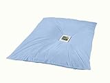 XDREAM Nature bauschige Federbettdecke blau | voluminöse Retro Ballondecke | warmes Oberbett für die kalte Jahreszeit | Bettdecke mit Downpass und Nomite | 3300g Füllgewicht | 135 x 200 cm