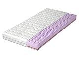 Mirjan24 Matratze Beidseitige Wafelpo, Schaumstoffmatratze, Polyuretchanschaumstoff T25, Kokosmatte, Härtegrad: H3/H4, Zweiseitig, Höhe: 18 cm, Polstervliesstoff (120x200)