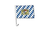 Flaggenfritze Autofahne Autoflagge Deutschland Bayern Löwe - 30 x 40 cm
