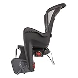Polisport 8632200004 Bilby Maxi CFS – hinterer Kinderfahrradsitz für Gepäckträger, für Kinder 9 Monate–6 Jahre (bis 22 kg), schwarz/dunkelgrau