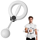 Armtrainer, 360° Handkurbel Unterarmtrainer, Tragbares Heim-Fitnessgerät für Armstraffung und Krafttraining, Armtrainer für Zuhause, Unterarmstärker, Brusttrainer Männer Damen