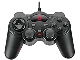 Speedlink THUNDERSTRIKE PC Gamepad - Gaming Controller PC mit Kabel USB-A, Schnellfeuer und Autofeuer Funktion, robuste Bauweise, DirectInput analog/digital, 1,7m Kabellänge, schwarz