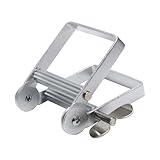 APOMOONS Tubenausdrücker Zahnpasta Quetscher Extra Große Größe 8,5cm Tubenpresse Metall Edelstahl Zahnpastaspender Tube Squeezer Tubenquetscher für Alle Tube Haarfarbe Farbstoff Kosmetische Silber