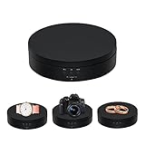 Mcbazel Drehteller Elektrisch 360 Grad Elektrischer Drehteller 13.8cm Motorisierter Drehständer Display-Tisch zur Präsentation von Schmuck, Uhren, digitalen Produkten（Schwarz）
