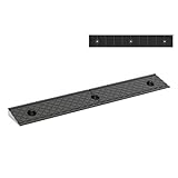 Gummianwälz Rampe, Hochleistungsschwellenrampen, Nicht schlechte Stufen Türsturm für Gehwege, Autos, Lastwagen, Passagen, Fahrräder 100 * 25 * 8cm