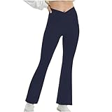 Damen-Yogahose, Trainingsanzug, Lauf-Leggings, Fitnessstudio, Damen-Leggings, hohe Taille, dehnbar, Yoga, Workout, lässig, trendige Hose mit Taschen, Yogahose für Herren, Baumwolle, dunkelblau, S