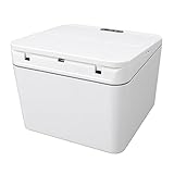 OUCRIY Automatischer Mülleimer, 4 L Fassungsvermögen, USB-Aufladung, Faltbare Deckel, Automatisches Heben und Schließen, Intelligente Induktive Erkennung, Berührungslose Aufbewahrungsbox
