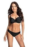 Selente My Secret D8077 Bikini Bademode Made in EU, Bügel-Top Schwarz, Gr. 80F/Slip 40