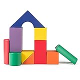 COSTWAY 11-teiliges Softbausteine, weiche Riesenbausteine zum Klettern, Schaumstoffbausteine Großbausteine für Kinder