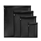 Benssey 4-Teiliger Wasserfester und Feuerfester Schlüsselanhänger-Schutz, RFID-Signalblocker-Tasche für Autoschlüssel, Handys, Laptops, Langlebig, Einfach zu Verwenden