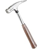 PICARD Latthammer 298 - mit magnetischem Nagelhalter + gerauhter Bahn - 600g | traditioneller Griff in Braun | GS-geprüft | Zimmermannshammer Dachdeckerhammer Profi Hammer