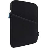 Lacdo Tablet Tasche Schutzhülle für iPad Mini 7 (A17 Pro)/6/5/4/3/2, Samsung Galaxy Tab A7 Lite 8.7' / Tab A 8', Lenovo Tab M8 / Tab 4 Plus/Tab 3 mit Samt-Design Stoßfeste Blasen, Schwarz/Schwarz