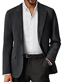 PJ PAUL JONES Sakkos für Herren Elegante Business Jacke Sakko Herren Regular Fit 2 Knöpfe M Schwarz