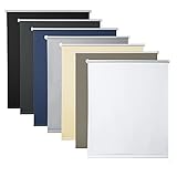WOLTU Verdunklungsrollo ohne Bohren Weiß 50x160cm (BxH), Thermorollo Klemmfix Fensterrollo Seitenzugrollo easyfix Verdunkelung Rollos Sichtschutz und Sonnenchutz, Klemmrollo für Fenster & Tür