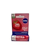 NIVEA Strawberry Shine Feuchtigkeitsspendende Pflegende Lippenstift mit Sheabutter, pflegenden Ölen und Vitaminen 4,8g