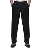 Coutyuyi Regenhose für Herren wasserdichte Leichte Winddichte Outdoorhose zum Wandern Camping Golf，Medium/36 Inseam