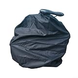 HavenDomicile Fahrradschutzhülle mit Kordelzug für 50,8-55,9 cm Klappfahrräder, schwarz (35,6 cm bis 40,6 cm)