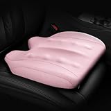 Auto Butt Kissen für Steißbein Schmerzen, ergonomisches Autositzkissen für Höhe, Memory-Schaum, Auto-Sitzerhöhung für kurze Fahrer, rutschfeste Unterseite, waschbarer Bezug, Grau