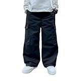 Generisch Baggy Jogginghose Kinder Jungen Leichte Jogginghose Jungs Elastische Taille Weites Bein Sporthose Lang Sweatpants Sport Baumwolle Jogger Hose