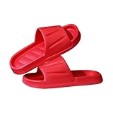 Badeschuhe Damen Herren Unisex Schnelltrocknende Hausschuhe Bequem Badelatschen Gummi Weiche Leicht Badeschlappen Dicke House Slippers Wasserfest & Rutschfest Indoor Outdoor