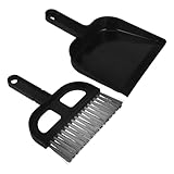 Homoyoyo Kompaktes Kehrblech und Handfeger Set Mini Staubwischer mit Dichten Borsten Kratzfrei Robust für Haushalt Büro Schreibtisch und Kleine Flächen Vielseitig und Langlebig