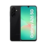 Samsung Galaxy A26 5G AI Smartphone ohne Vertrag, Simlockfreies AI Handy mit Android, 6 GB RAM, 128 GB Speicher, 50-MP-Kamera, Black, 2,5 Jahre Herstellergarantie [Exklusiv auf Amazon]