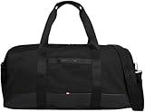 Tommy Hilfiger Herren Duffle Bag Tasche Nylon Travel Weekender, Schwarz (Black), Einheitsgröße
